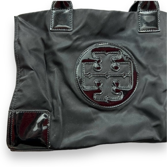 Authentic Tory Burch black nylon Ella mini tote - Picture 5 of 10